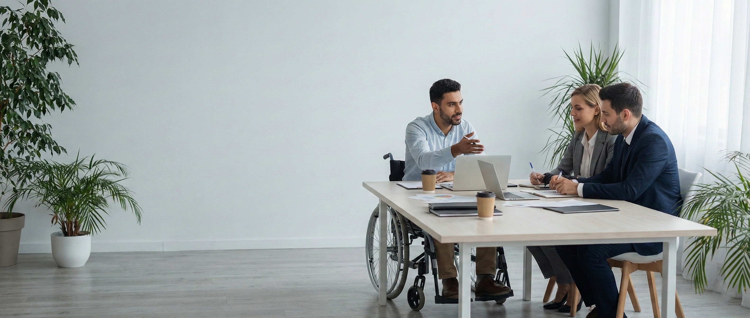 Beratungsszene zum Thema Barrierefreiheitsstärkungsgesetz (BFSG) 