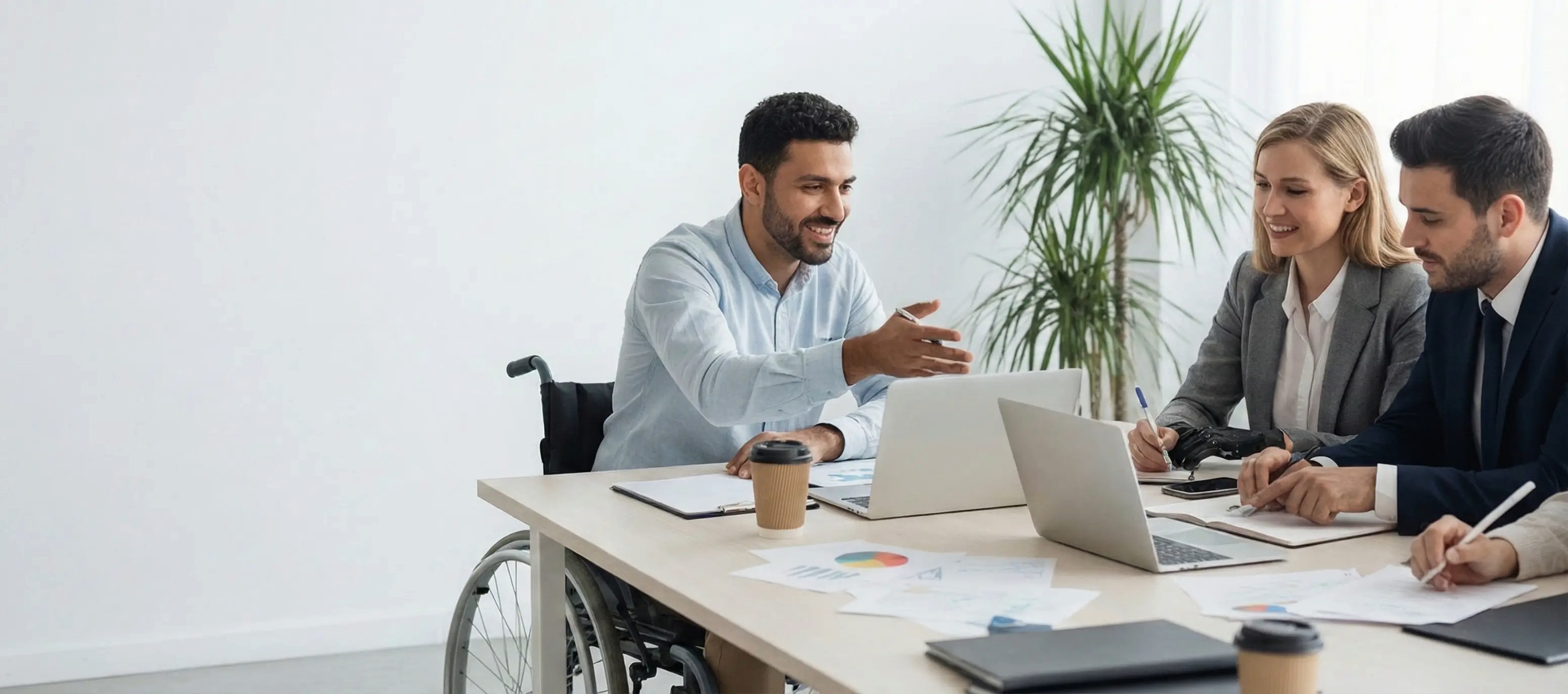 Beratungsszene zum Thema Barrierefreiheitsstärkungsgesetz (BFSG) 